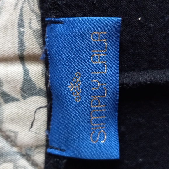 Ladies top black and white with bling Lala medium - Picture 3 of 5